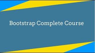 How to start bootstrap from beginning Bootstrap Complete Course Part1