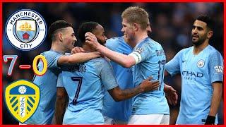 Manchester City 7 vs Leeds United 0 | Football Highlights and Goals | English Premiere League