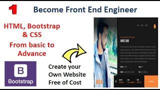 #1 HTML CSS BOOTSTRAP Series Basic to Advance | Learn Bootstrap Html from basic | Html tutorials|