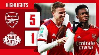 HIGHLIGHTS | Arsenal vs Sunderland (5-1) | Carabao Cup | Nketiah (3), Pepe, Patino