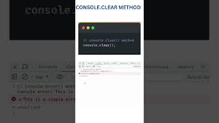 Javascript console  Methods tips and tricks || use this console #console #shorts