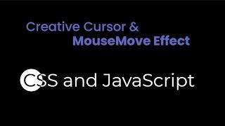 How to Create Custom Cursor and Hover Effect | Mouse Cursor Effect | csPoint web designing tutorials