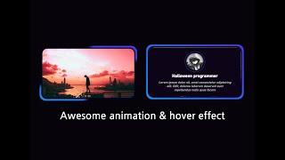 Awesome CSS Border Animation & Image Hover Effects | Html CSS #halloween#programmer