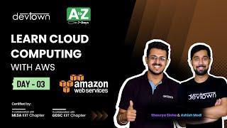 [LIVE] DAY 03 - Learn Cloud Computing With AWS  | COMPLETE in 7 - Days