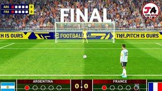 Argentina Vs France | Penalty Shootout Final FIFA World Cup 2022 | Messi | PES 21 Gameplay