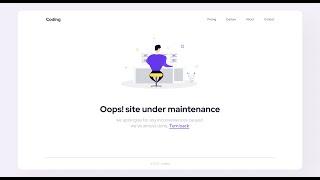 Create a Responsive Maintenance Page Website Design with Figma and Bootstrap v5.2