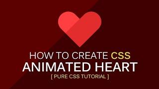 how to make heart❤️.. pure CSS tutorial❤️