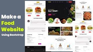 Make a Complete Responsive FOOD Website Using Bootstrap/HTML/CSS