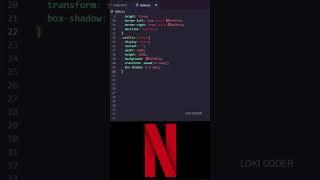 How to make Netflix Logo in HTML and CSS #html #css #shortsfeed #shorts