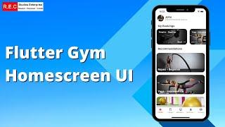 Flutter Gym Homescreen UI - Tutorial | REC Studios MY