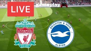 BRIGHTON VS LIVERPOOL LIVE MATCH TODAY PREVIEW FA CUP 2022 -23 WATCH Along PES21