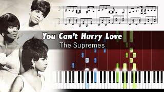 The Supremes - You Can't Hurry Love - Piano Tutorial