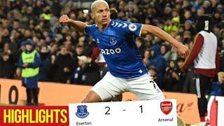 Everton Vs Arsenal Highlights|Premier league|Richalson⚽, Demarai Gray ⚽ & odegaard