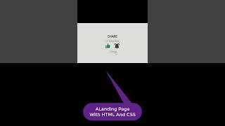 #shorts  Landing Page With HTML And CSS    WATCH FULL VIDEO: https://youtu.be/Qhd6lfkjuc4