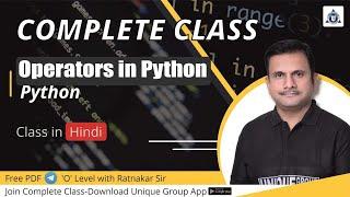 Operators In Python | Python Tutorials For  Beginners | perators in Python | Types of Operators