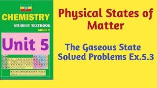 The Gaseous state solved problems Ex. 5.3