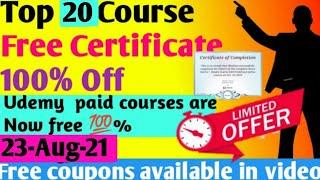 Udemy Free Course With Free Certificate 2021 | Trending  Free Online Courses 2021 | #UdemyCoupon