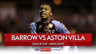 Cameron Archer hits hat-trick on full debut! | Barrow 0-6 Aston Villa | League Cup Highlights