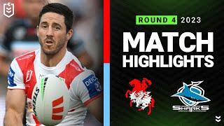 NRL 2023 | St George Illawarra Dragons v Cronulla-Sutherland Sharks | Match Highlights