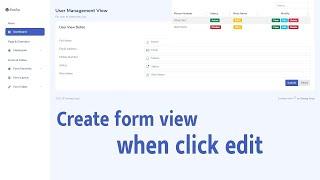 Create page view when click edit form Laravel 8 | Dashboard