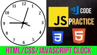 HTML CSS JavaScript Project in Hindi | Clock #htmlcss #javascript