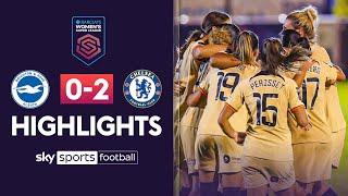 Chelsea victory makes it TIGHT at top of WSL table ???? | Brighton 0-2 Chelsea | Women's Super Leagu