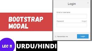 Bootstrap Modal | Bootstrap tutorials for beginners in Urdu/Hindi | Waqar Ahmed