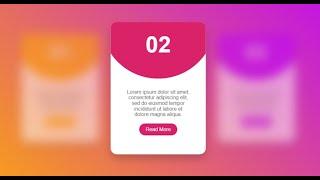 CSS Responsive CARD UI Design & Hover Effects | Html5 CSS3