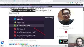 Python 3 Script to Export a Pandas DataFrame to an Excel File Full Project For Beginners
