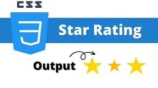 Star Rating review HTML and CSS tutorial using hover effect #VSCode Editor #css #animation #coding