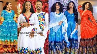 Habesha kemis Ethiopian cultural dress new style new habesha Traditional cloth 2022 ሀበሻ ቀሚስ