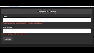 jQuery Validate Plugin Example to Implement HTML5 Form Validation With Error Messages in Bootstrap 4