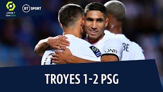 Hakimi starts strong as PSG survive scare! | Troyes vs PSG (1-2) | Ligue 1 Highlights