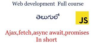 Ajax in JavaScript | Fetch API in JavaScript | Async await in JavaScript | JavaScript tutorials