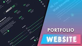 Build A Portfolio Website Project 2022 - HTML CSS and Javascript Website Tutorial