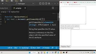 Javascript replaceAll() Method to Build Find and Replace Web App in HTML5