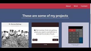 Build a Responsive Personal Portfolio Developer UI Clone Website in HTML5 CSS3 & Javascript