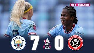 Man City v Sheffield United Women 7-0 | Highlights | Women's FA Cup 29-01-2023