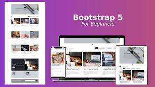 Bootstrap 5 Tutorial for Beginners (Blog Listing Page) | Mini Project with Sorting & Search Function