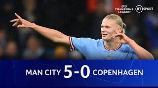 Man City v Copenhagen (5-0) | Just the two goals for Erling Haaland | Champions League Highlights