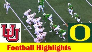 #10 Utah vs #12 Oregon Football Game Highlights 11 19 2022