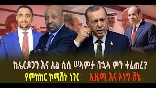 ???? ???? ኢዜማ እና ኦነግ ሸኔ || የምክከር ኮሚሽኑ ነገር || ከኤርዶጋን እና አል ሲሲ ሠላምታ በኋላ ምን ተፈጠረ?