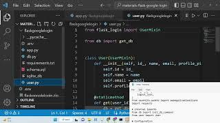 Python 3 Flask-Login Project to Build Google OAuth2 Login & Logout System Using SQLite Database