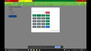 Simple Calculator using JavaScript HTML & Bootstrap 5