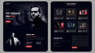 ???? Build a Responsive Freelancer Personal Portfolio Website Design using HTML CSS And JavaScript