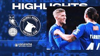 HIGHLIGHTS: Oldham Athletic 1-1 Solihull Moors