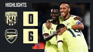 HIGHLIGHTS | West Brom vs Arsenal (0-6) | Carabao Cup | Aubameyang (3), Pepe, Saka, Lacazette