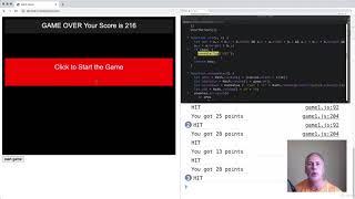 Create a Game HTML5 Canvas Simple Catcher Game JavaScript - learn Game Development