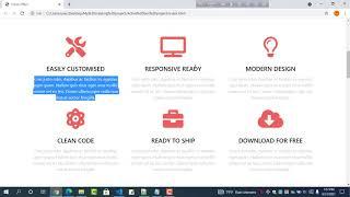 How to create a website using html, css, bootstrap....(activebox features)..part-2