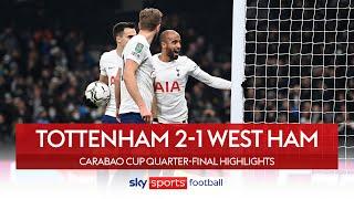 Moura and Bergwijn send Spurs through! | Tottenham 2-1 West Ham | Carabao Cup Highlights